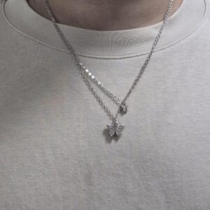 蝴蝶造型鑽石項鍊