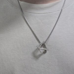 幾何三角雙層項鍊