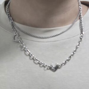 愛心造型雙層項鍊