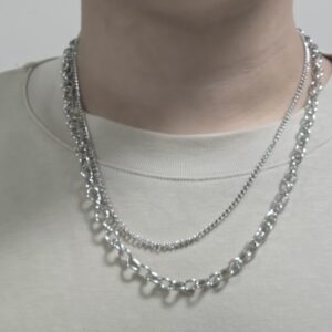 簡約鍊條雙層項鍊